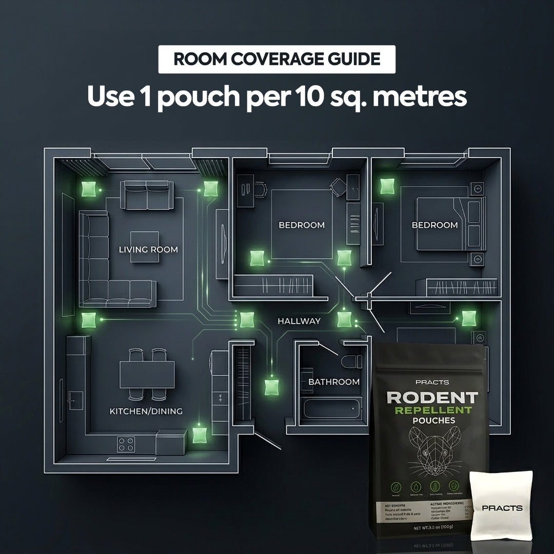 PRACTS Rodent Repellent Pouches | 10 pouches