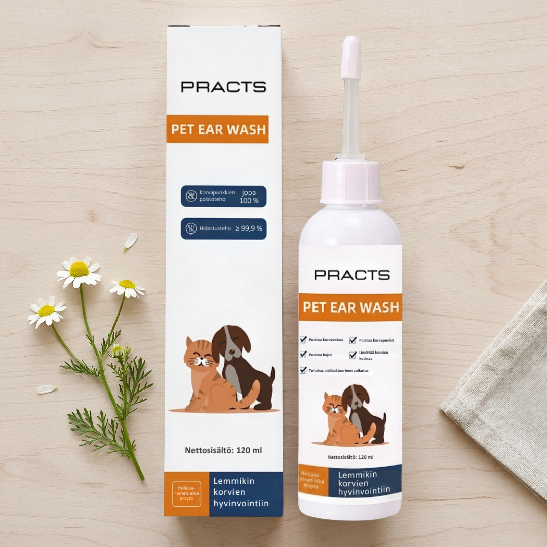 PRACTS Pet Ear Cleaning Solution Drops-FI